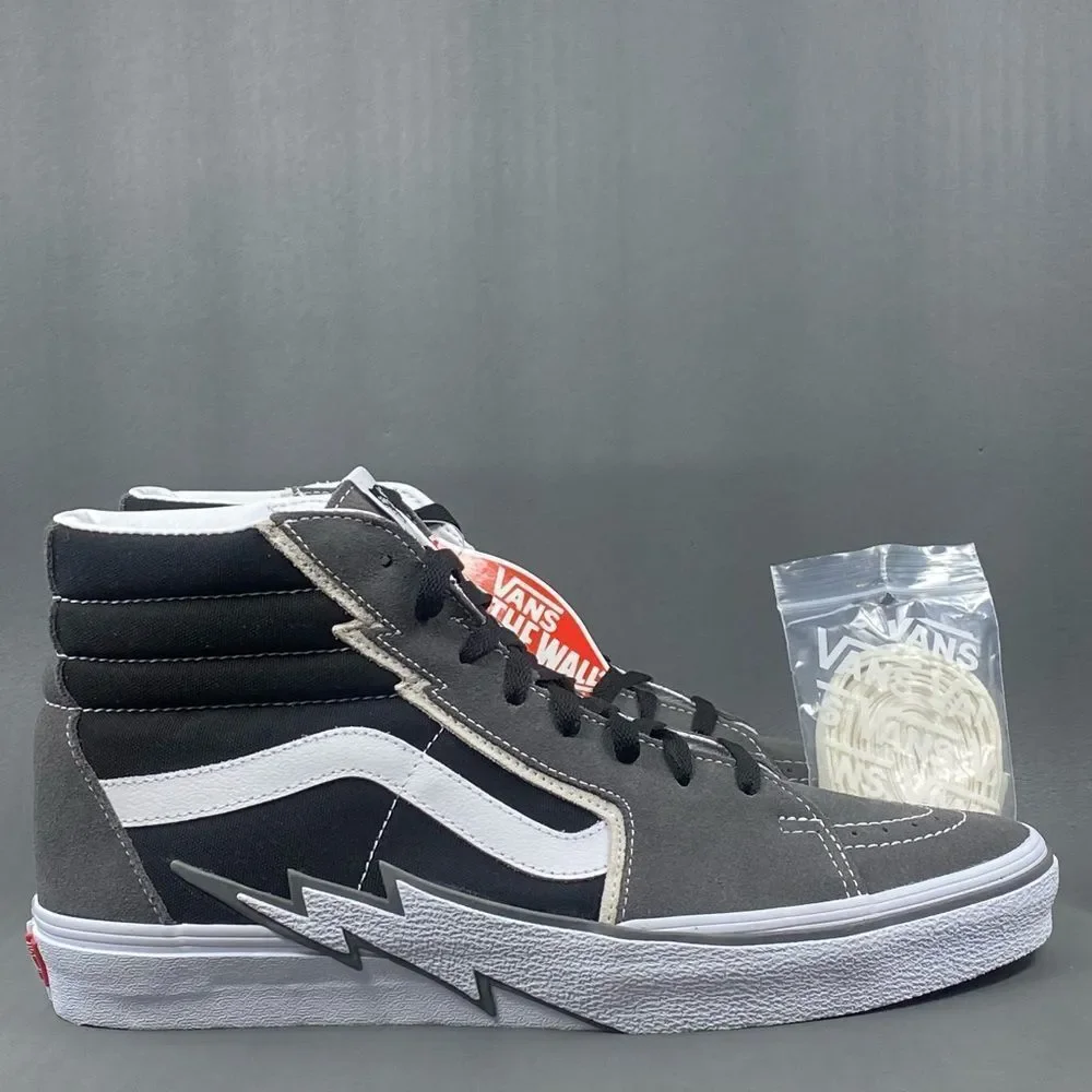 Vans SK8-Hi Bolt Pewter/Black mens sneaker shoe size 12